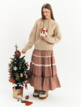 Basic Cable Knitwear (Beige)