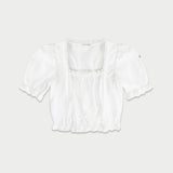 Blanc puff blouse_ivory