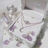 Art Nouveau Moon - necklace