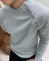 ドパ マッスルフィット リブド ロングスリーブ トップ