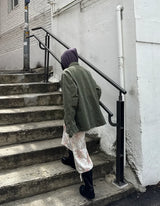 フローラル スウェット クロップ パンツ