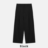 Merries Pintuck Banding Wide Pants