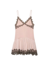 PINKBOM BLUSH LACE MINI DRESS