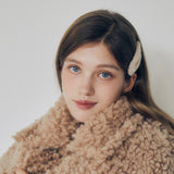 ブークレサイドヘアピン (ベージュ)