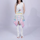 colorful spotted butterfly skirt
