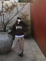 Pete Buckle embroidered fleece hoodie 4C