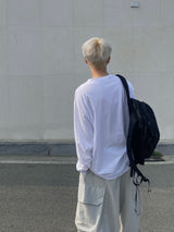Platinum Grey Nylon Cargo Balloon Pants 2C