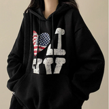 LOVE American flag hood [Fleece]