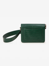 ISLE MINI CROC ショルダーレザーバッグ / Wani Green