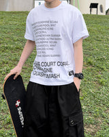 Coral Lettering Short Sleeve T-Shirt