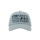 SQ Letter Ball Cap_Washing Blue