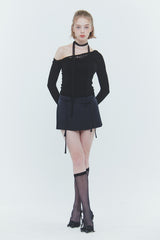 ECHO PLEATS SKIRT (SS ver.) charcoal