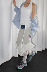 LAYERED HALTER SLEEVELESS