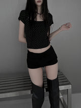 dottie crop short sleeve T (2color)