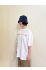 000デザイン ロゴ バケットハット / Navy
