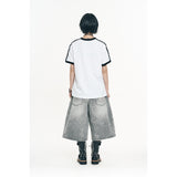 Royal Track Ringer Short Sleeve - White