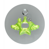CYBER-STAR GALORE : Keychain ( Lime green )