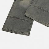 Denti Damage Brush Denim Pants