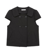 2ボタン ブラウス (black)