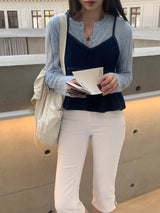 [MADE] Fleeve Wool Skashi Punching Cardigan