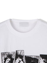 グランジロックレイヤード長袖Tシャツ