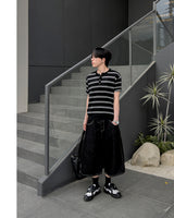 Diron Striped Henley Knit