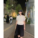 マオ バミューダ デニムパンツ