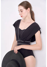 Hepburn swimsuit Black