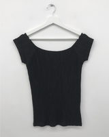 ショー リップル オフショルダー Tシャツ (4color)