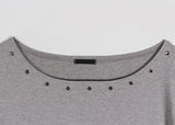EYELET OFF SHOULDER TEE