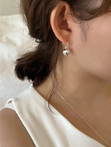 Silver bell earring (silver)