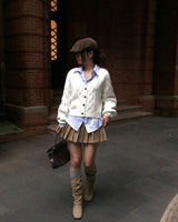 [ORIGINAL] Sand Color Heavy Knit Cardigan