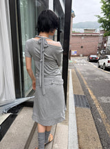 レース オフセット Tシャツ