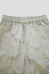 Silky jogger pants, Light khaki
