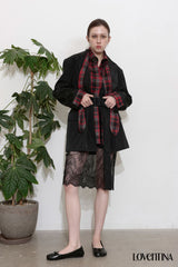 TRENCH BELT JACKET_NAVY