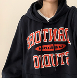 Noah Lettering Point Casual Over Hoodie