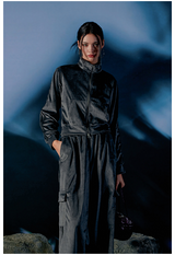 Velour Sporty Track Crop Zip-Up