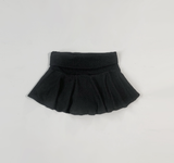 Pinia low-waist flare skirt (black)