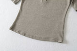 Vella Contrast Collar Top