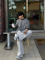 ウォッシュドロングスリーブTシャツ