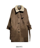 ★Regen Balmacaan Mustang Wool Coat