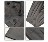 American Vintage Button Detail Clean Fit Wide Slacks