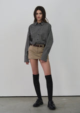 CLASSIC CHECK SHIRT _DARK NAVY