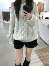 Leel Shoulder Slit Knitwear (3 colors)