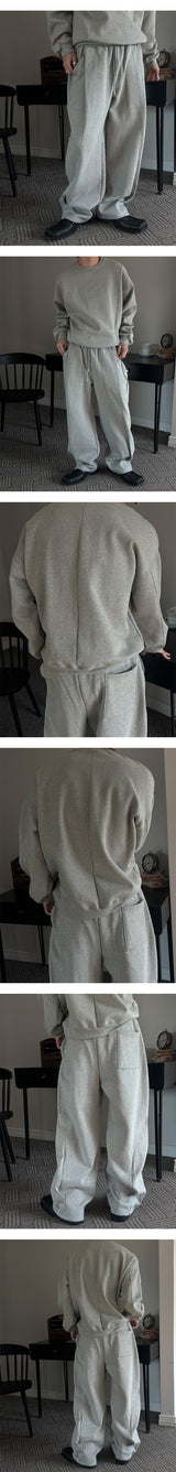 [Unisex] Dart hard cotton wide pants(2color)