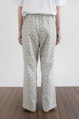 Candle light jacquard pants, Mint