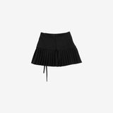 Noir String Pleats Skirt