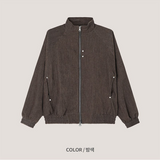 [SET UP가능] Velvet rivet training zip up(2color)