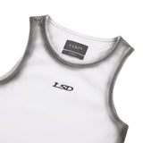 【24SS LSD COLLECTION】スプレーロゴリサイクルノースリーブ_ホワイト