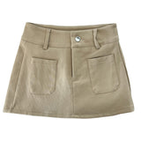  Even Two Pocket Span Mini Skirt (3 colors)